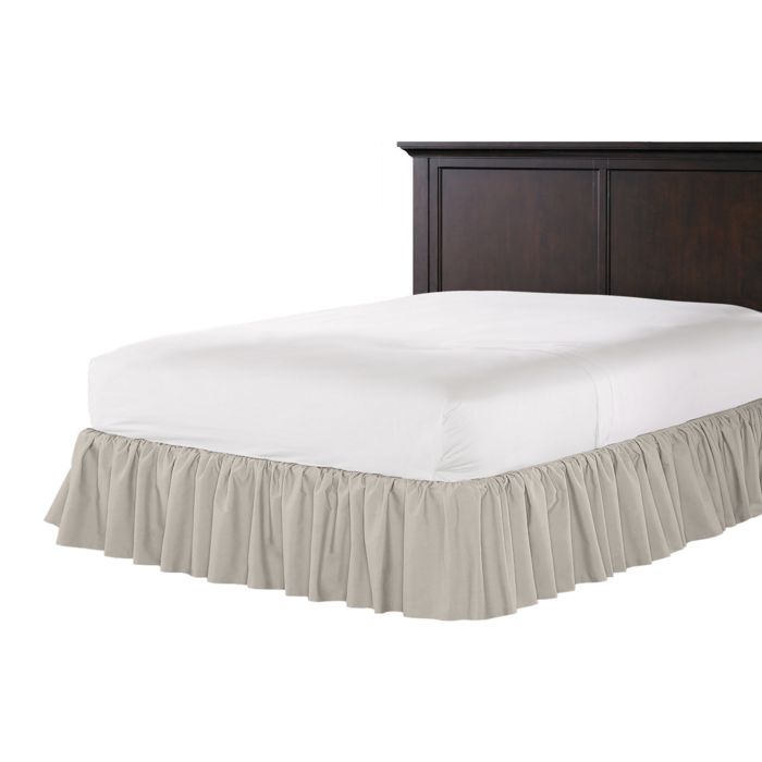 Ruffle Bedskirt in Classic Linen - Raffia