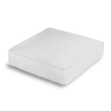 Box Floor Pillow in Classic Linen - Silver