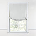 Relaxed Roman Shade in Classic Linen - Silver