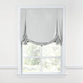Tulip Roman Shade in Classic Linen - Silver