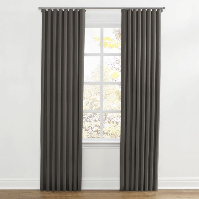 Ripplefold Drapery in Classic Linen - Smoke