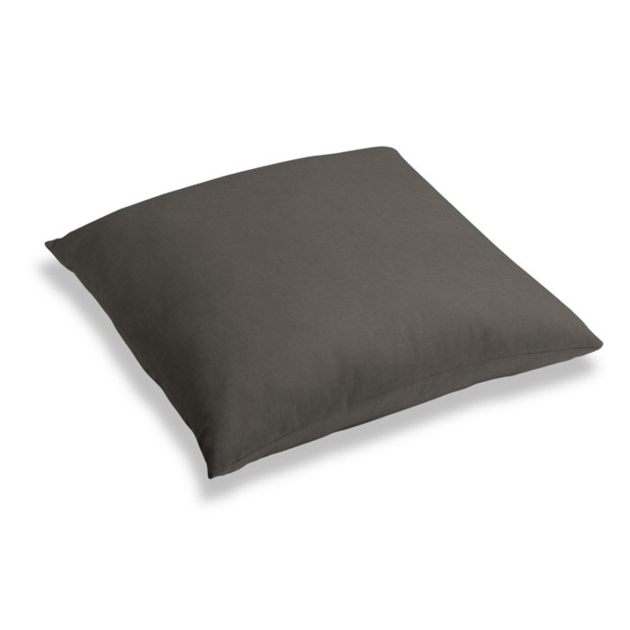 Simple Floor Pillow in Classic Linen - Smoke