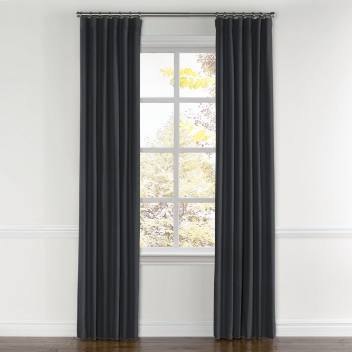 Convertible Drapery in Classic Linen - Steel