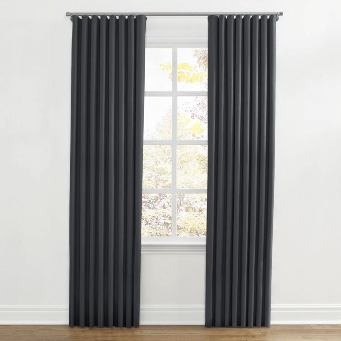 Ripplefold Drapery in Classic Linen - Steel