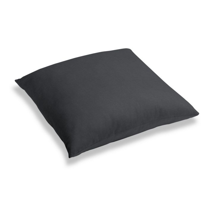 Simple Floor Pillow in Classic Linen - Steel