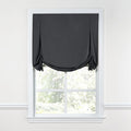Tulip Roman Shade in Classic Linen - Steel