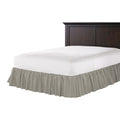 Ruffle Bedskirt in Classic Linen - Stone