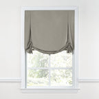 Tulip Roman Shade in Classic Linen - Stone
