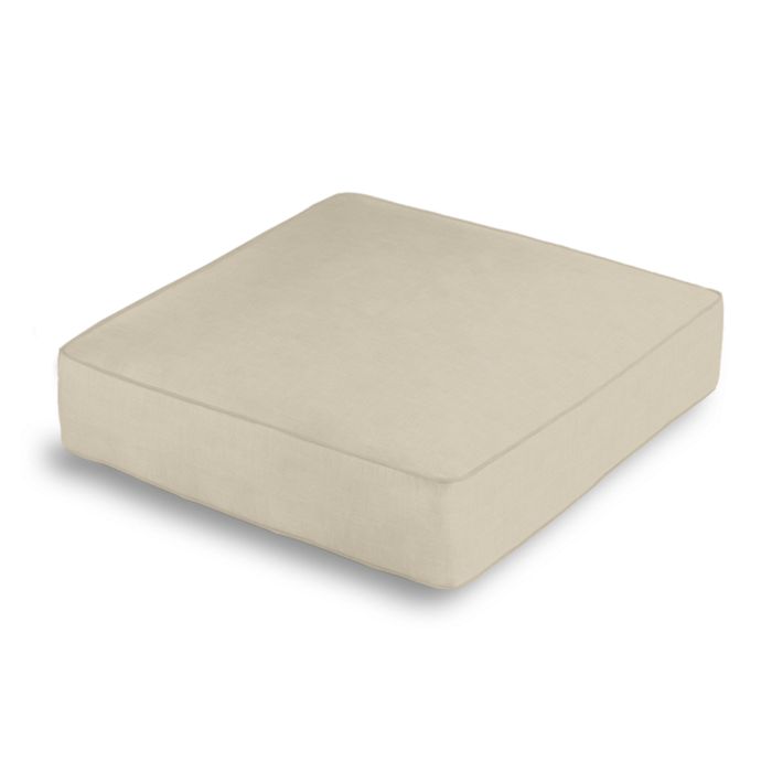 Box Floor Pillow in Classic Linen - Toast