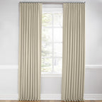 Euro Pleat Drapery in Classic Linen - Toast