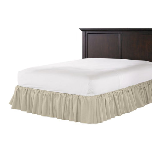 Ruffle Bedskirt in Classic Linen - Toast