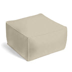 Square Pouf in Classic Linen - Toast