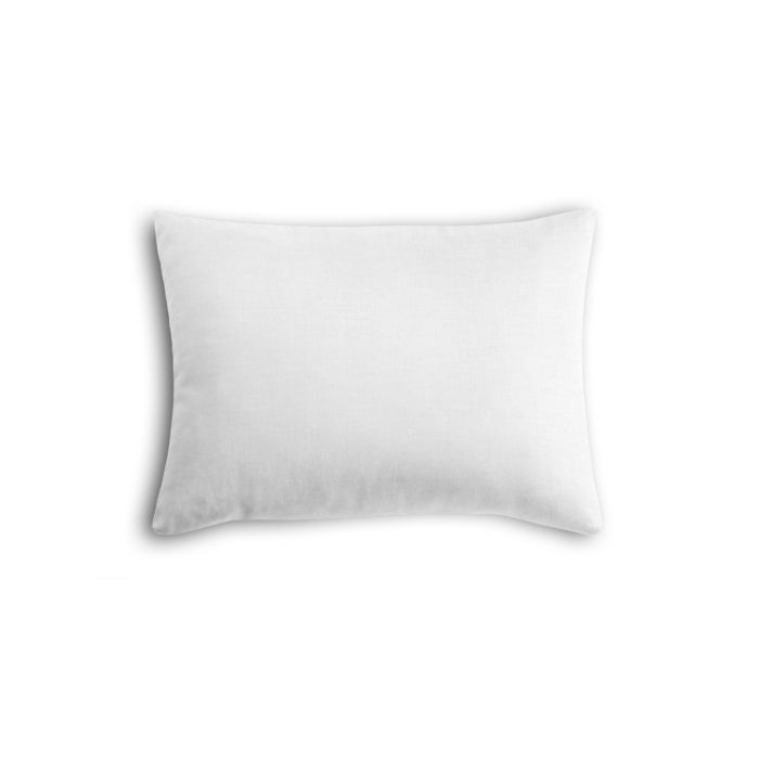 Boudoir Pillow in Classic Linen - White