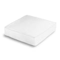 Box Floor Pillow in Classic Linen - White