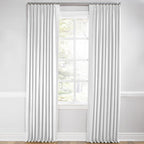 Euro Pleat Drapery in Classic Linen - White