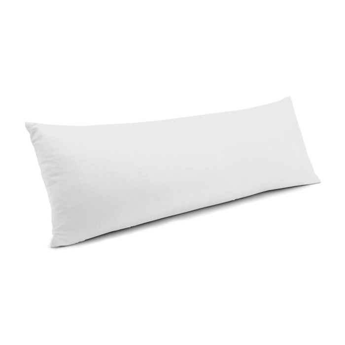 Large Lumbar Pillow in Classic Linen - White