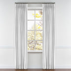 Pinch Pleat Drapery in Classic Linen - White