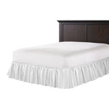 Ruffle Bedskirt in Classic Linen - White