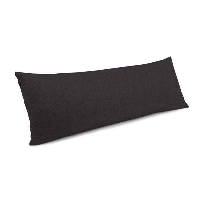 Large Lumbar Pillow in Classic Velvet - Charcoal