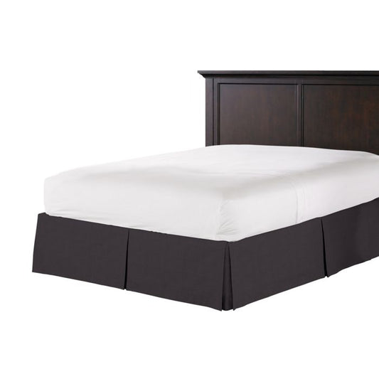 Tailored Bedskirt in Classic Velvet - Charcoal