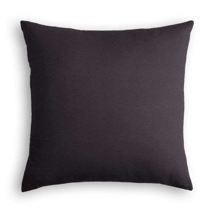Throw Pillow in Classic Velvet - Charcoal