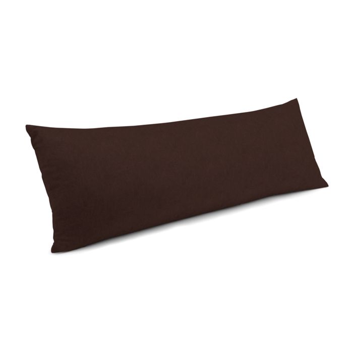 Large Lumbar Pillow in Classic Velvet - Chocolate