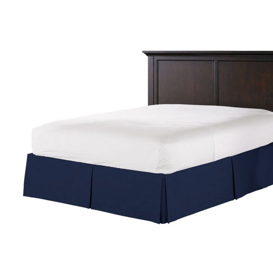 Tailored Bedskirt in Classic Velvet - Navy