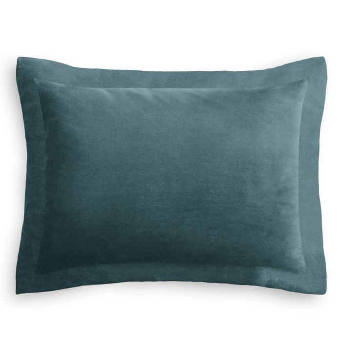 Pillow Sham in Classic Velvet - Peacock