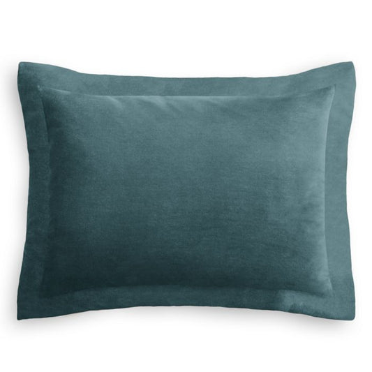 Pillow Sham in Classic Velvet - Peacock