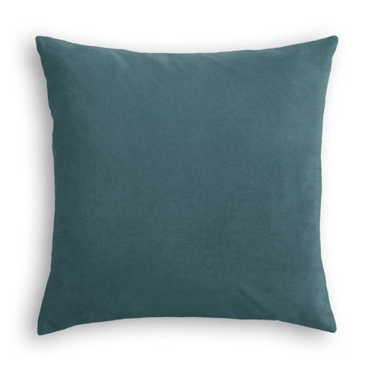 Throw Pillow in Classic Velvet - Peacock