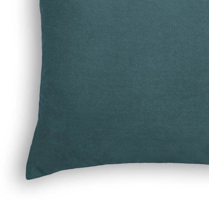Throw Pillow in Classic Velvet - Peacock