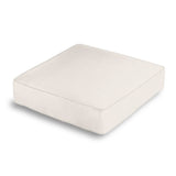 Box Floor Pillow in Classic Velvet - Snow