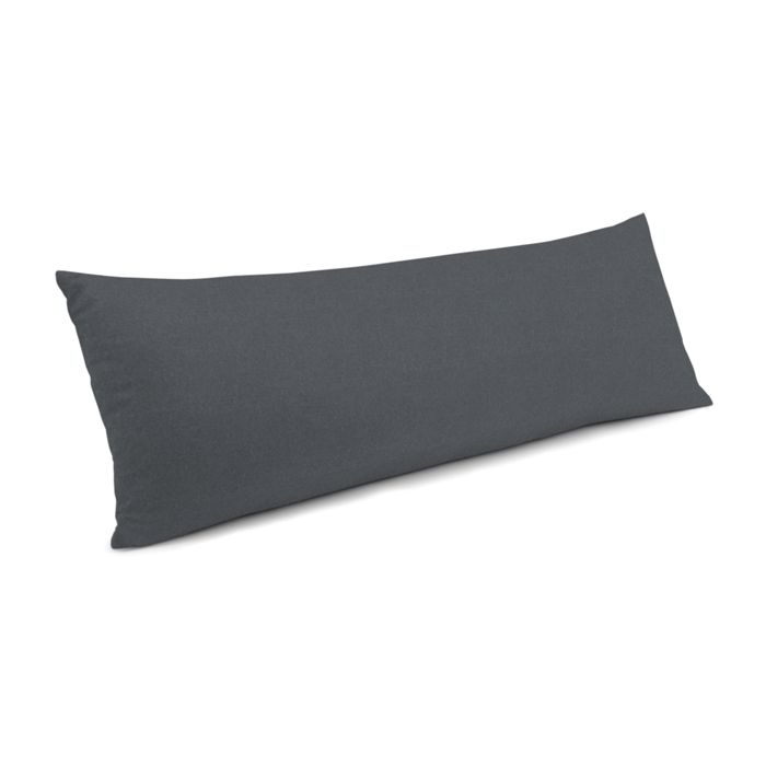 Large Lumbar Pillow in Classic Velvet - Steel