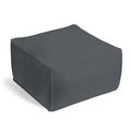 Square Pouf in Classic Velvet - Steel