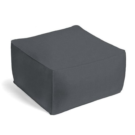 Square Pouf in Classic Velvet - Steel