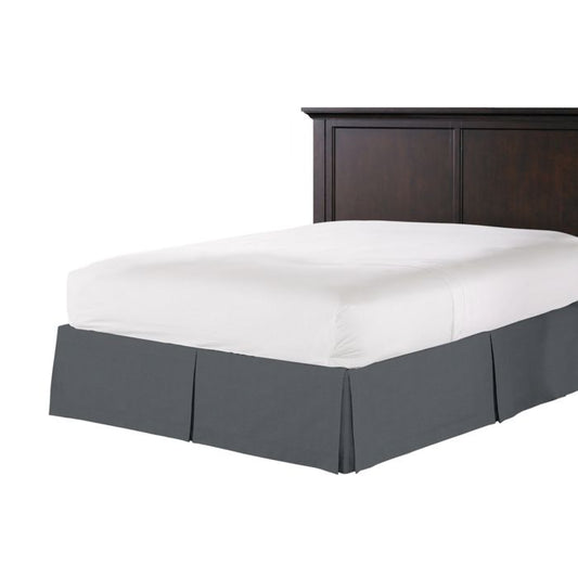 Tailored Bedskirt in Classic Velvet - Steel