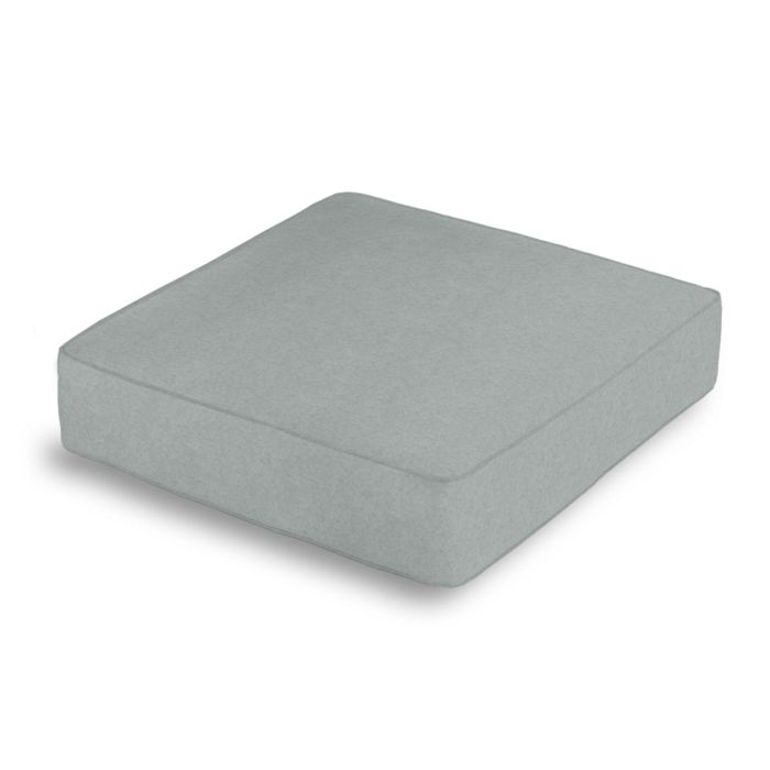 Box Floor Pillow in Classic Velvet - Sterling