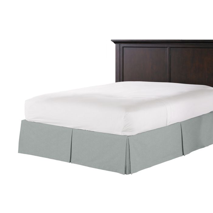 Tailored Bedskirt in Classic Velvet - Sterling