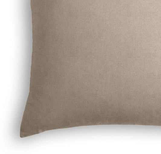 Throw Pillow in Classic Velvet - Taupe