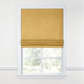 Flat Roman Shade in Classic Velvet - Wheat