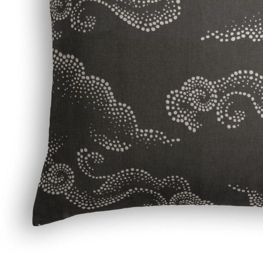 Throw Pillow in Cloudburst - Graphite