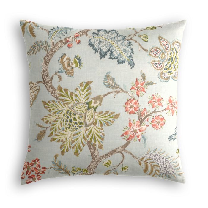 Throw Pillow in On The Bright Side - Chalk Blue