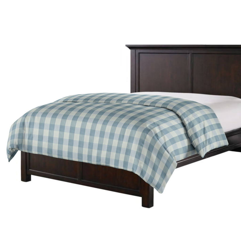 Duvet Cover in Foxy Plaid - Harbor