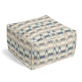 Square Pouf in Ebb & Weave - Blueberry