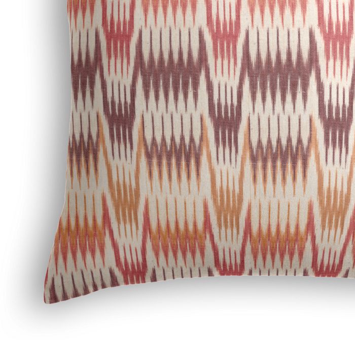 Throw Pillow in Ebb & Weave - Cranberry