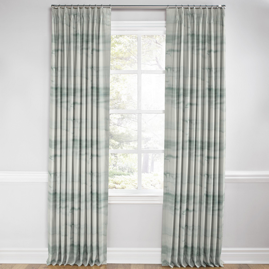 Euro Pleat Drapery in Up In The Sky - Aqua