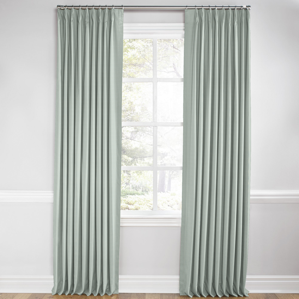 Euro Pleat Drapery in Baldwin - Cornflower