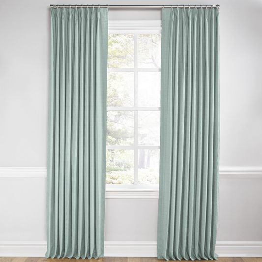 Euro Pleat Drapery in Baldwin - Liberty Blue