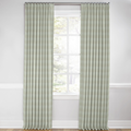 Euro Pleat Drapery in Foxy Plaid - Dune
