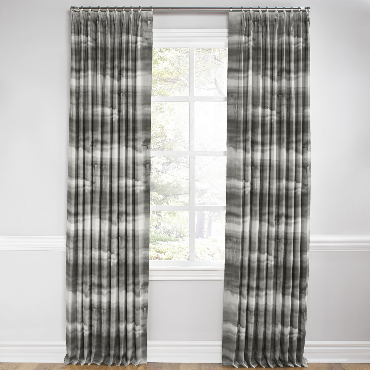 Euro Pleat Drapery in Up In The Sky - Grey